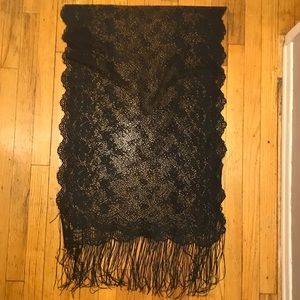 Black Lace Shawl